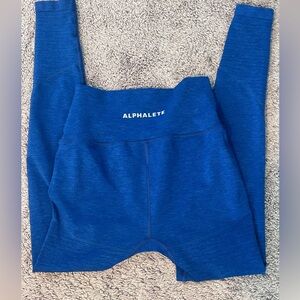 Alphalete Blue Leggings Medium Athleisure Yoga